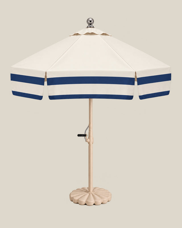 Riviera Navy Double-Stripe Umbrella
