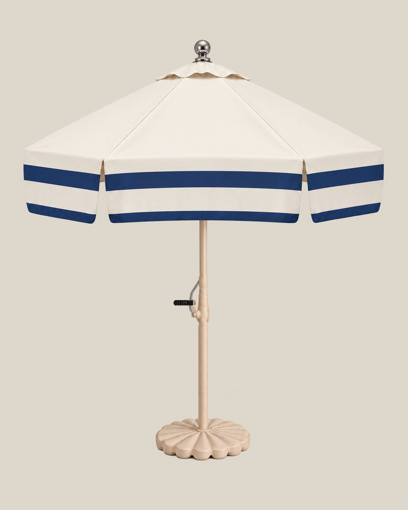 Riviera Navy Double-Stripe Umbrella