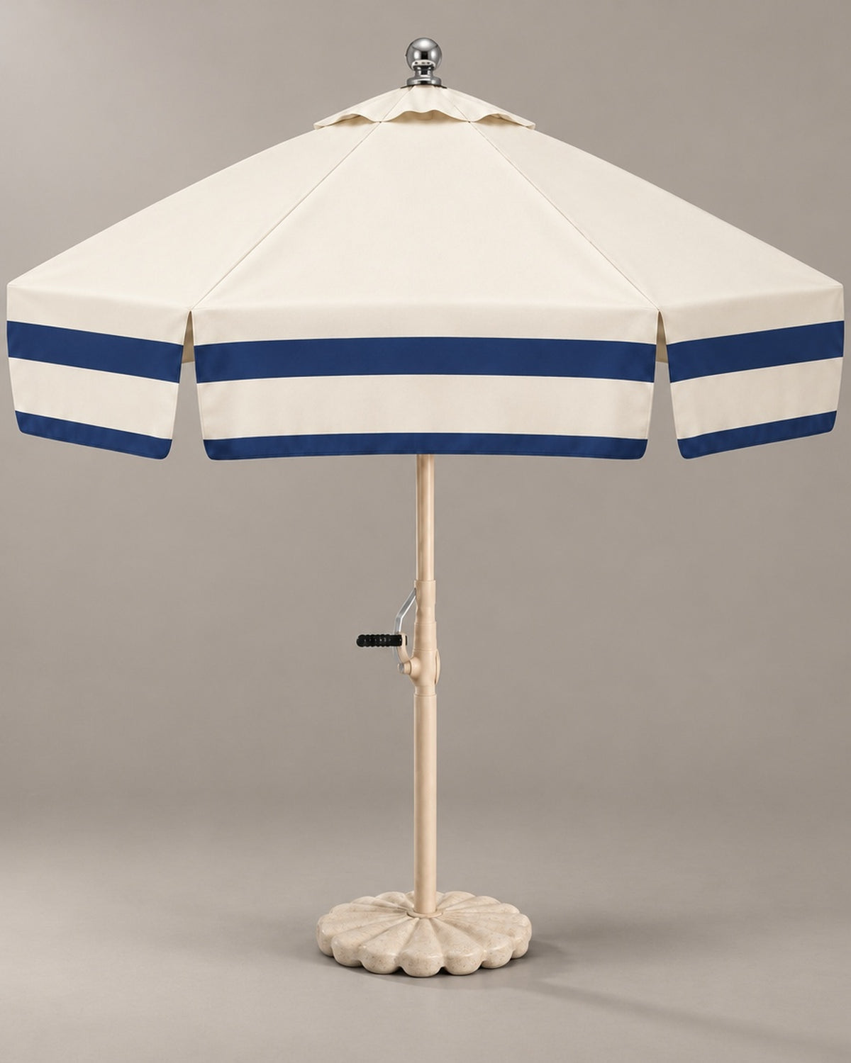 Riviera Navy Double-Stripe Umbrella