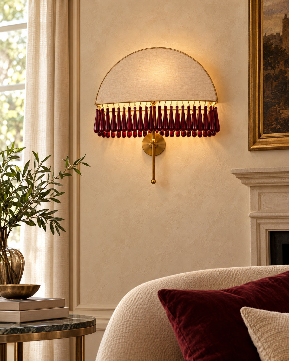 DROPLET Wall Sconce by LaLuz — Burgundy Lifestyle