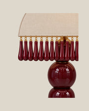 DROPLET Floor Lamp by LaLuz — Burgundy Droplet Detail