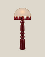 DROPLET Floor Lamp by LaLuz — Burgundy Front