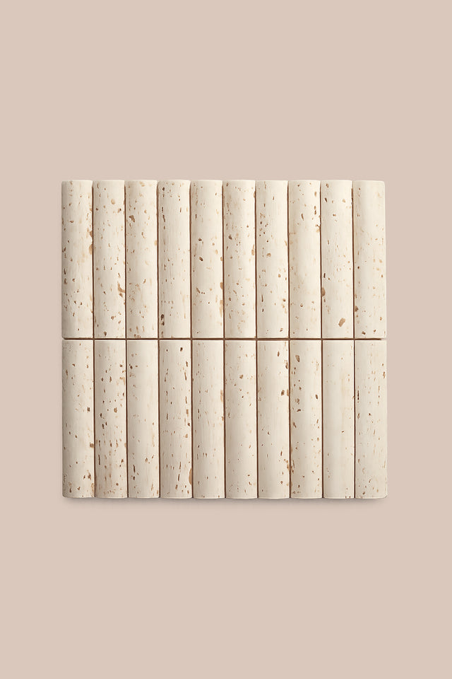 Fluted Stone Tile – 15 × 30 cm