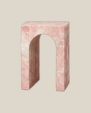 Pink Marble Side Table — supplied product view 3 on Bone