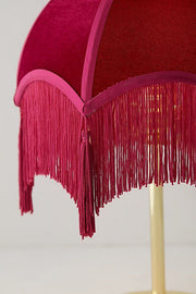 Vintage Velvet Table Lamp