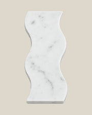 ATOMS Sezy Tray — White & Grey, top view on BONE background
