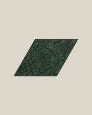BLOC TRI-CHECKERS — Green × Green paired triangles on BONE background