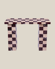 CHECKERED Console Bone 02 | CARVINGS | Bone #DED8CC