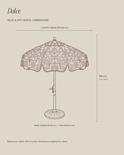 Dolce Umbrella — dimensions