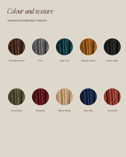 LA LUZ BRAIDELLE Pendant — Material and Colour Swatches