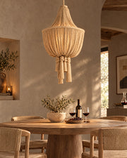 LA LUZ BRAIDELLE Pendant — Natural Beige Lifestyle