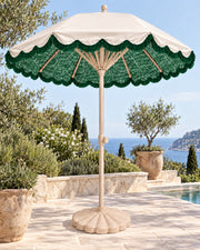 LA LUZ Fringed Parasol Umbrella Green Lifestyle
