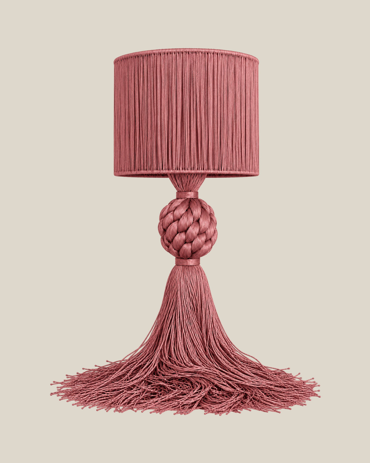LA LUZ MUSE Table Lamp — Dusty Pink Front
