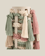 LA LUZ TASSELLE Table Lamp — Pastel Braid Detail