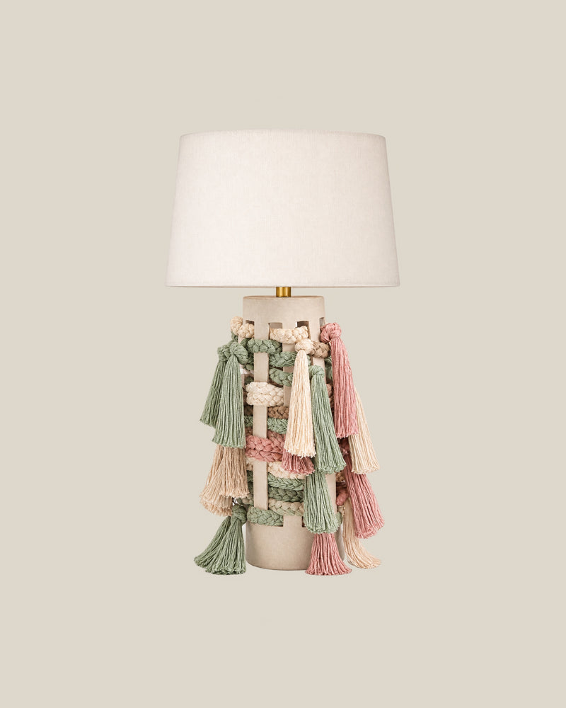 LA LUZ TASSELLE Table Lamp — Pastel Front