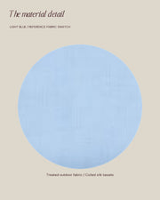 Ripple Edge Umbrella — Light Blue Material Swatch