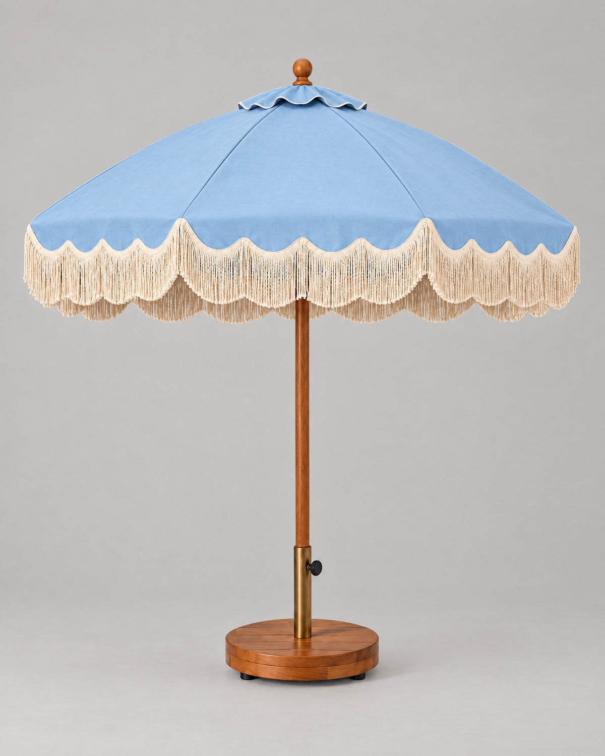 Ripple Edge Umbrella — Light Blue Studio