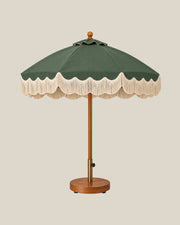 Ripple Edge Umbrella — Sage Green Front