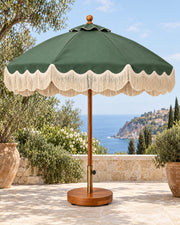 Ripple Edge Umbrella — Sage Green Lifestyle