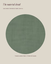 Ripple Edge Umbrella — Sage Green Material Swatch